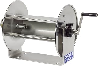 COXREELS 117-4-225-SS Stainless Steel Hand Crank Hose Reel: 1/2" I.D., 225' Hose Capacity, Less Hose, 4000 PSI