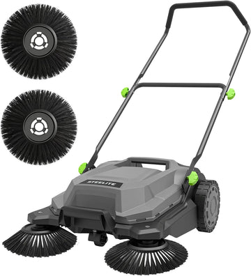Walk-Behind Hand Push Floor Sweeper by Steelite – Palm Green, Model AZDG934