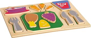 Guidecraft Sorting Food Tray - Dinner Pretend Play Toy G462