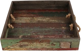 G.E.T. WB-1616-RWD 15.5" Square Tray, Reclaimed Wood
