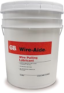 Gardner Bender 79-003 Wire-Aide Wire Pulling Lubricant, Greaseless Fiber-Optic Wire Insulation, 5 Gal. Pail, Yellow