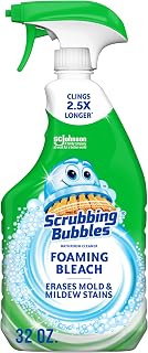 Scrubbing Bubbles Foaming Bleach Bathroom and Shower Cleaner Disinfectant Spray, Helps Erase Mold & Mildew, 32oz