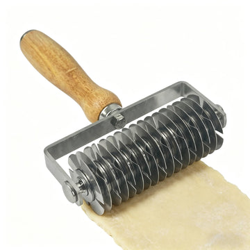 Chistylr Lattice Roller Cutter, Stainless Steel Pastry Tool, Silver