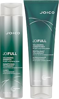 Joico JoiFULL Volumizing Set | For Fine, Thin Hair | Add Instant Body | Long-Lasting Fullness | For Thicker Bouncier Hair | Boost Shine | With Lotus Flower & Bamboo Extract