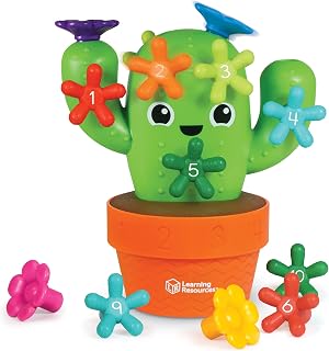 Learning Resources Carlos the Pop & Count Cactus - 16 Pieces, Age 18+ Months, Toddler Montessori Toys, Stacking Shape, Sorting And Matching Skill Activities, Educational Games