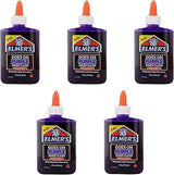 Elmer's Elmer’s Disappearing Purple Liquid School Glue, 4-Ounces, 5 Count