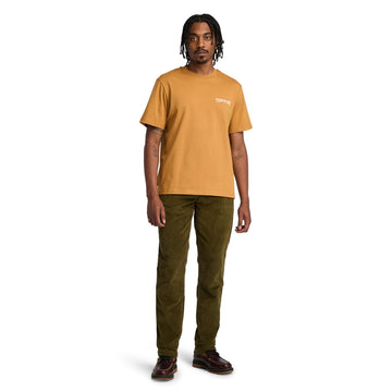Men's Work Inspired Back Graphic Short Sleeve Tee by Timberland – Cotton, Wheat Boot