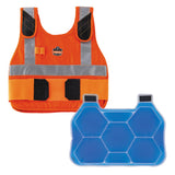 unisex adult + Premium FR Phase Change Cooling Vest Packs by Ergodyne – Small-Medium, Model 12220
