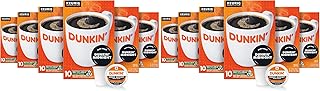 Dunkin' Midnight Dark Roast Coffee, 60 Keurig K-Cup Pods, (Pack of 12)