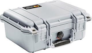 Pelican 1400 Case With Foam (Silver)