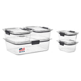 Food Storage Containers by Rubbermaid – 10-Piece, 1.1 liters, Plastic, Clear, Pack of 10