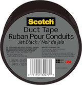 Scotch Duct Tape, 1.88 in x 20 yd, Jet Black, 1 Roll (920-BLK-C)