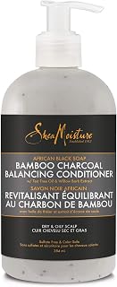 Shea Moisture Moisture African Black Soap Bamboo Charcoal Deep Balancing Conditioner Unisex Conditioner 13 Fl Oz (Pack of 1)