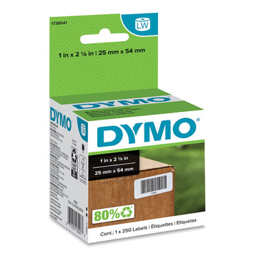 Sanford Multipurpose Label - 1" Width x 2.12" Length - 250/Roll - 2 Roll - White by DYMO – 1*2.12 inches, Paper, White, Model 1738541