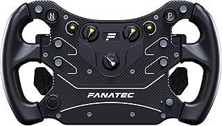 FANATEC Sim Racing CSL Steering Wheel GT3 – PC | Overmolded Grips, Custom Magnetic Shifters, Dual Analog Paddles, OLED Display, QR2 Lite Wheel-Side Preinstalled