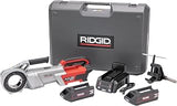 RIDGID 72013 760 FXP Cordless Power Drive with 12-R Tool, 2 Batteries, FXP Charger, Support Arm, and Case, Battery-Powered Pipe Threading Machine