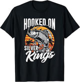 Tarpon Fisherman Hooked On Silver Kings Tarpon Fishing T-Shirt