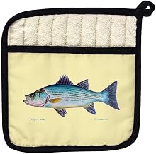 Betsy Drake PT007D Multi Fish D Pot Holder