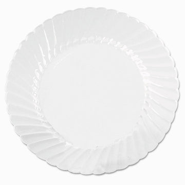 Classicware Rigid Plastic Round Plate by WNA – 10.25", Polystyrene # 6, Clear, Pack of 144, Model CW10144