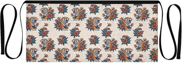 Kitchen Apron Tiger | Unisex Server Apron with 3 Pockets, Adjustable for Waiters, Gardeners, Kitchen, BBQ, Painting and Restaurant Work