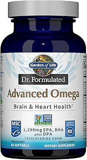 Garden of Life Dr. Formulated Advanced Omega 3 Fish Oil, 60 Softgels