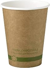 World Centric CU-PA-12-K 100% Compostable Cups by , Made from FSC Mix Paper, Hot Cups, 12 oz, Kraft (Pack of 1000)
