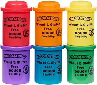 Colorations Wheat & Gluten-Free Classic Dough, 6 Colors (5 oz Each)
