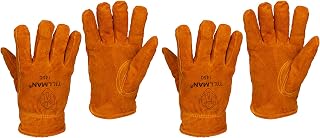 Tillman 1450 Split Cowhide Pile Lined Winter Gloves Medium, Brown (Pack of 2)