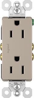 Legrand Radiant 15 Amp Tamper Resistant Decorator Outlet Nickel 1 Pack
