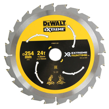 Extreme Runtime Circular Saw Blade by DEWALT – Carbide, Multicolor, Model DT90273-QZ