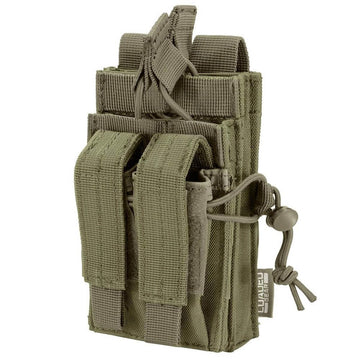 Loaded Gear CX-950 Dual Stacked Mag Pouch by Barska – One Size, Polyester, OD Green, Model BI13016