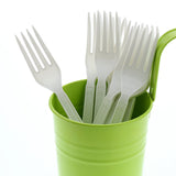 AmerCareRoyal Heavy Weight Unwrapped Disposable Polypropylene Plastic Forks for Restaurants and Catering – Paper, White, Pack of 1000, Model P1505W-C