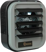 Qmark 3.7/5kW Electric Unit Heater, 1 or 3-Phase, 208/240V, Industrial Style, Fan-Delay, Auto Reset, Portable, 3700/5000W, 3.7/5kW, 5000W Output