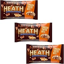 Heath English Toffee Bits Baking Chips - Pack of 3 - Delicious Additions to Any Treat - Great for Sharing with Friends and Family - Tasty Bits