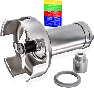 Robot Coupe 39335 Stainless Steel Bell Cover Assembly, Genuine OEM Replacement Parts for MP450 Turbo & MP350 Turbo with Liquid Conversion Card