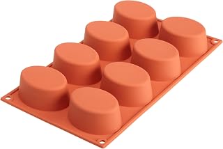 Silikomart Siliconflex Oval Mold, 1.38 Inch x 2.16 Inch