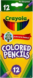 Crayola 68-4012 Colored Pencils, 12-Count, Assorted Colors (Pack of 6)