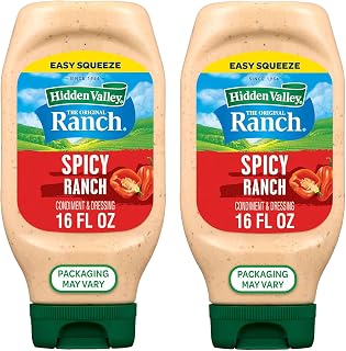 Hidden Valley Original Spicy Ranch Dressing & Topping, 16 Fl Oz (Pack of 2)