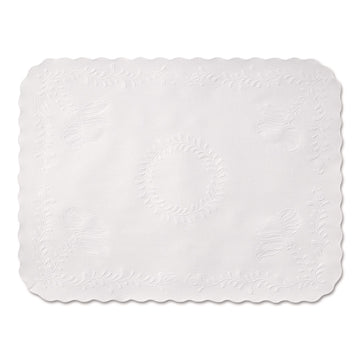 Hoffmaster TC8704471 Scalloped Edge Traymat, Bond Paper, White, 16 5/8 x 12 3/4 (Case of 1000)