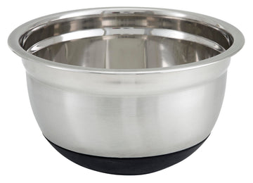 8 qt Stainless Steel Mixing Bowl by Winco – 8 Quart, 8.0 liters, Stainless Steel, Stainless Steel, Black, Model MXRU-800
