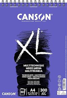 Canson XL Textured Mixed Media 300gsm A4 Paper Pad 30 Sheets