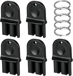 5Pcs Paper Towel Dispenser Keys, Plastic Toilet Tissue Dispenser Universal Replacement Keys with Metal Rings, Compatible with Georgia Pacific, for Commercial Office Restroom Maintenance Black