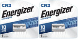 CR2 3V Lithium Batteries (2 Pack) by Energizer – 1 Count (Pack of 2), Lithium, Multicolor, Pack of 2, Model EVEEL1CR2BP