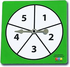 LEARNING ADVANTAGE 1-5 Number Spinners, Pack of 5