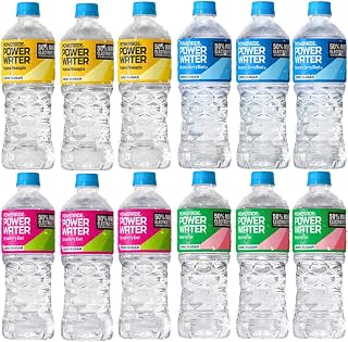 POWERADE Power Water Zero Sugar Variety Pack, 20 oz Bottles (12 Pack) – Watermelon, Mountain Berry Blast, Strawberry Kiwi & Tropical Pineapple – Zero Sugar Electrolyte Hydration Drink