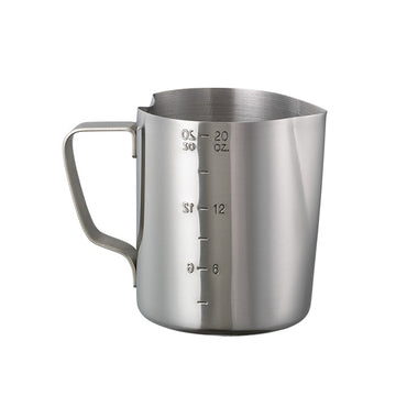 Service Ideas Stainless Steel Frothing Pitcher, 6/Case - 20 oz.
