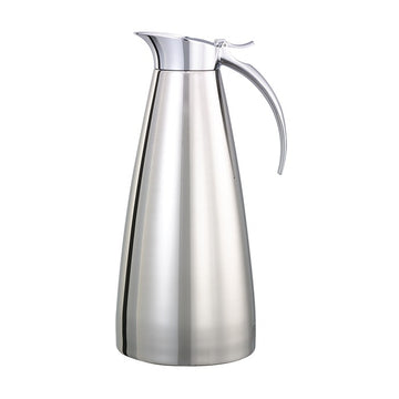 Service Ideas Smart Choice Stainless Steel Coffee Carafe Server, Silver - 1.3 Liters 44 oz.