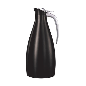 Service Ideas Altus Stainless Steel Coffee Carafe Server, 1 Liter 33.8 oz. - Black
