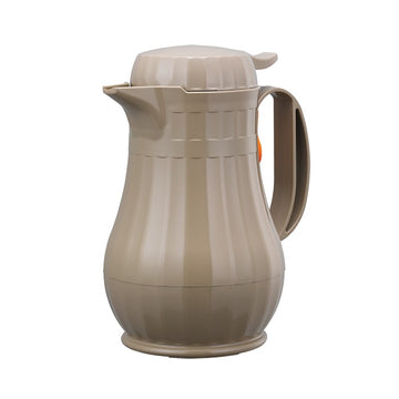 Service Ideas Eco-Serv Plastic Coffee Carafe Server, 0.6 Liter 20 oz. - Beige