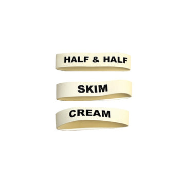 Service Ideas FBCOLDVAR Rubber Flavor Band Set, White - Default Title